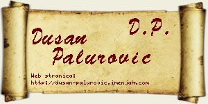 Dušan Palurović vizit kartica